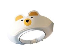 Gorras de baño para bebés, para proteger el champú, ajustable, para los ojos, de dibujos animados, gorro de ducha para niños pequeños, gorros de lavado de cabello