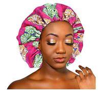 Gorras de barrita para mujer, gran belleza, impresión de satén, capó de descanso, gorra de béisbol plana, Rosa intenso., Talla única