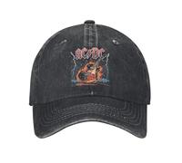 Gorras de béisbol AC Rock 'n Roll Guitar Men Women DC Distressed Denim Hats Cap Retro Outdoor Travel Unstructured Soft Sun Cap