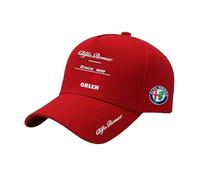 Gorras de Béisbol Ajustables para Alfa Romeo Mito 2008-2018, Gorra de Béisbol con Logotipo de Coche, para Hombres y Mujeres, Outdoor Hat, Gorra de Coche de Carreras,Red