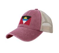 Gorras de Béisbol Algodón Verano Bandera De Antigua Y Barbuda Gorra Hombre el Sol Herencia Cultural Gorra Ajustable Sombrero Cómoda y Adecuada para Exterior, Deporte y Uso Diario