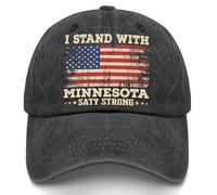 Gorras De Béisbol Apoyo Las Protestas En Minneapolis, Minnesota. Casuales Gorras Deportivas Ajustable Gorra De Béisbol para Running Adulto Viaje