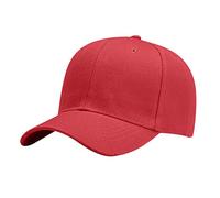 Gorras de béisbol bordadas para hombre y mujer, gorras de béisbol para correr, entrenar y actividades al aire libre, gorras de béisbol logísticas, rosso, Talla única