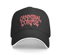 Gorras de béisbol Cannibal Corpse Gorra de béisbol roja y Blanca Transparente Gorra Personalizada Gorra de Camionero Sombrero de Moda para Hombres y Mujeres