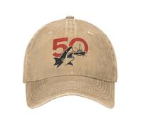 Gorras de béisbol clásicas de algodón cálido para Invierno, Jaws 50th Anniversary para Hombres y Mujeres, Gorra Snapback de Denim Desgastado, película de Terror, Gorra Ajustable al Aire Libre