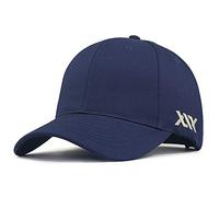 Gorras de béisbol de cabeza grande para hombre, talla grande, talla grande, ajustable, de 22.5 a 25.5 pulgadas, azul oscuro, XXL