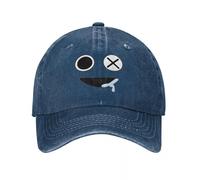 Gorras de béisbol de Cara Azul Rainbows Friend Classic Distressed Cotton Cartoon Game Sun Cap para Hombres y Mujeres Gorras Suaves sin Estructura