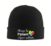 Gorras de béisbol de Hombre Hombres, por Favor, Ten Paciencia Tengo Autismo Gorros de Gorro Gorro Amor Propio Gorros de diseño Gorros de Invierno Cool para Adultos Gorra elástica de KPOP