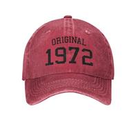 Gorras de béisbol de Hombre Hombres, Regalo Original de 52 años de 52 años de 1972 Gorras de béisbol para Hombres y Mujer Ajustable Unisex para Camioneros Gorra de Sol del Padre