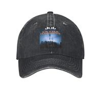Gorras de béisbol de Rapero Vintage jul Gold y Platinum Unisex Denim Desgastado Sombreros al Aire Libre Verano sin Estructura