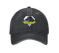Gorras de béisbol duraderas para Perros de Metal sólido Denim Desgastado Lavado MGS Game Gaming Sun Cap Hombres Mujeres Gorras Ajustables de Verano al Aire Libre para a Prueba de Viento