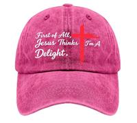 Gorras De Beisbol En Primer Lugar, Jesús Piensa Que Soy Una Delicia. Lavable Gorras De Hombre Protección Solar Gorra para Tenis Golf Running