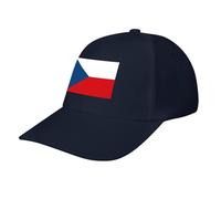 Gorras de béisbol Gorra de Trucker República Checa Flag Hat, Adjustable One Size Snapback Hat