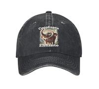 Gorras de béisbol Hombres y Mujeres, Cocofanto Elefanto Gorra de béisbol Lavada Italiano Brainrot Graphic Vintage Sun Trucker Hat Verano Pareja Mujeres Snapback Cap