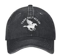 Gorras de béisbol Hombres y Mujeres, Percy Jackson Camp Half-Blood Baseball Cap Skeleton Pegasus White Logo Hip Hop Dad Hats Hombres Mujeres Sun Visors Gorras de béisbol