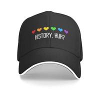 Gorras de béisbol LGBT RWRB Rojas, Blancas y Azules Reales, Historia Popular, Eh, Gorra de sándwich de Corazones arcoíris, Estilo Unisex, Gorra de Sol Deportiva