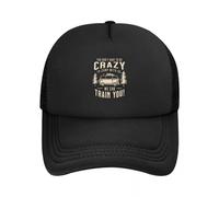 Gorras de béisbol No Tienes Que Estar Loco para Acampar con Nosotros Podemos entrenarte Sombreros de Malla Sombreros Unisex de Verano con Pico, Regalo