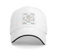 Gorras de béisbol, Nombres de Ciudades palestinas en árabe Arte de Bordado Realista Tradicional palestino Tatreez Sun Gorra de béisbol Gorra de Camionero de Verano