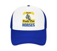 Gorras de béisbol para Hombres, Don't Push The Horses Divertida Gorra de Espuma para Camioneros para Mujeres Hombres Gorra de Golf de Malla Transpirable de Verano Gorra de Golf Vintage