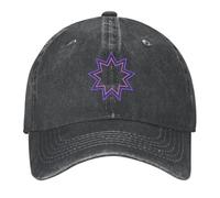 Gorras de béisbol para Hombres, Eneagrama Morado de la fe bahá'í Gorra de béisbol Gorra de Anime Gorra de Hombre Fiesta de Espuma de Rugby Sombrero Chica Hombre