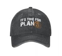 Gorras de béisbol para Hombres, Vaqueros de Hip Hop Es Hora de Plan B Gorras de béisbol BTC Sombreros de Vaquero de Padre Gorros Frikis de Blockchain