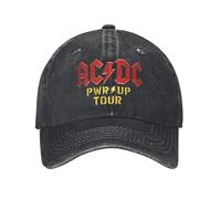 Gorras de béisbol para Hombres y Mujeres ACS Power Up DC World Tour Cap Vintage Band Fan PWR Up Concert Trucker Hat Ajustable
