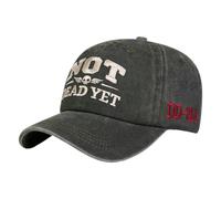 Gorras de béisbol para mujer | Sombrero de algodón transpirable bordado - Gorra de entrenamiento vintage Humorística con texto no muerto - Para hombre joven senior al aire libre viaje correr