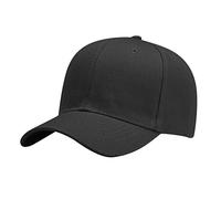 Gorras de béisbol para mujeres y niñas, gorras de béisbol para correr, entrenamiento y actividades al aire libre, gorras de béisbol de nueve colas, Negro, Talla única