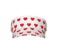 Gorras De Béisbol Patrón De Corazones Rojos Corazones del Día del Amor Soft Gorra Béisbol Casual Sombreros De Pesca para Hip Hop Mujeres Tenis