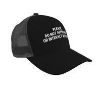 Gorras De Beisbol por Favor, No Te Acerques Ni Interactúes Conmigo. Ajustable Gorra De Béisbol Lavable Gorra Beisbol Hombre para Deporte Golf Adulto