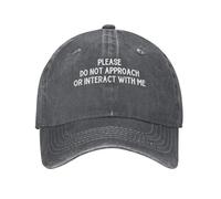 Gorras De Beisbol por Favor, No Te Acerques Ni Interactúes Conmigo. Transpirable Gorra Unisex Basecap para Tenis Running Golf