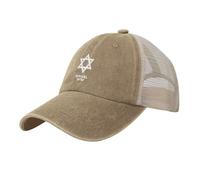 Gorras de Beisbol Tótems Israelíes Antiguos, Gorras de Hombre Ajustable, Gorra Verano Malla Hexágono Judío Transpirable Casuales, Gorra Deportivas Unisex para Running Beisbol Tenis Golf