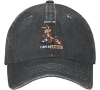 Gorras de béisbol Unisex clásicas Unisex y de Moda Trust Me I Am A Genius Wile E Coyote Cartoon Distressed Washed Hats Cap Actividades al Aire Libre Regalo Sombreros Deportes Regalos al Aire Libre