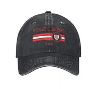 Gorras de béisbol unisex de La Liga Athletics Bilbao Away para deportes de ocio neutrales Gorras de algodón desgastadas Gorra vintage para exteriores Gorra para todas las estaciones Snapback negra