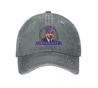 Gorras de béisbol Vintage Michael Scott Prison Mike Negro Unisex de algodón Desgastado Mike The Office TV Gorras de Verano para Exteriores