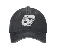 Gorras de béisbol Vintage Six Seven 6 7 Meme Hombres Mujeres Vaqueros Desgastados Snapback Snapback Lavado Gen-Alpha Slang Sombreros Ajustables para Exteriores