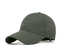 Gorras de béisbol XXL de Gran tamaño, Gorra Deportiva de Malla de Secado rápido para Cabezas Grandes de 22 a 25 Pulgadas, Impermeable y Ligero para Correr., Verde Armada (Armygreen), XX-Large