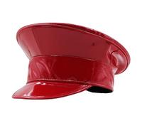 Gorras de capitán de piel sintética popular, sombrero de festival de música, espectáculo de escenario, sombrero marino para eventos especiales, accesorio de moda