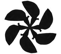 Gorras de Chef Unisex de Tela de Algodón Negro, 6 Piezas, Gorros para Cocina Profesional y Catering en Restaurantes, Sombreros de Cocina para Servicio de Comida