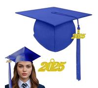 Gorras de graduación, cómodas y transpirables, ajustables, con placa de año, accesorio de vestido, accesorios para fotos, recuerdos de graduación de secundaria para reuniones escolares, cosplay