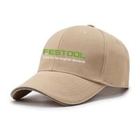 Gorras de Hombre Beisbol con Visera F.e.s.t.o.o.l, Gorra Running Visera Casual de Vintage, Clásica Protección Solar Unisex Gorras de Golf, sombra(Khaki)