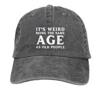 Gorras De Hombre Es Raro Tener La Misma Edad Que Las Personas Mayores. Lavable Gorra Transpirable Gorra De Béisbol para Running Golf Verano