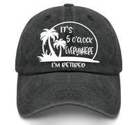Gorras De Hombre Estoy Jubilado. Son Las 5 En Todas Partes. Estoy Jubilado. Ajustable Gorras De Beisbol Unisex Gorra De Béisbol para Running Adulto Golf