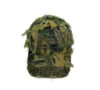 Gorras de Hombre Y2K Gorra De Béisbol De Camuflaje De Algodón Bordado Retro con Agujeros Unisex Street Trendy Peak Hat Al Aire Libre-Camuflaje