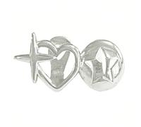 Gorras de joyería para dientes de corazón hueco, para mujeres y hombres, resistentes a las alergias, ligeras, diseño de 3 g, accesorios de estilos vintage, fáciles de limpiar, para hombres y mujeres