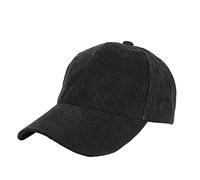Gorras de pana neutra para hombre y mujer 2025, Negro, Talla única