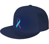 Gorras Hip Hop, Cinta de concientización sobre la prevención del Suicidio Gorra de béisbol Unisex, Transpirable Visera Sombrero para Pesca Caza Golf