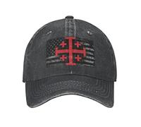 Gorras Hip Hop Cruz Católica De Jerusalén Sombrero Ocio Transpirable,Deportivo Gorra De Béisbol para Verano Tenis Deporte Pesca