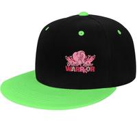 Gorras Hip Hop, Flores de Boxeo con Lazo Rosa contra el cáncer de Mama Gorra para la Cabeza Deportivo, Cómoda Casual Hats para Motociclet Running Mujer