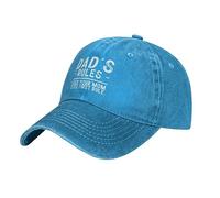 Gorras Hip Hop Las Reglas De Papá: Pregúntale A Tu Mamá. Unisex Gorra Trucker Protección UV Gorra De Béisbol Suave Gorras Vaquera para Tenis Deporte Golf